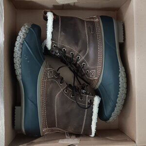 Mens 10 GH Bass Waterproof Leather Sherpa hunt Duck Boots Shearling WORN 1X